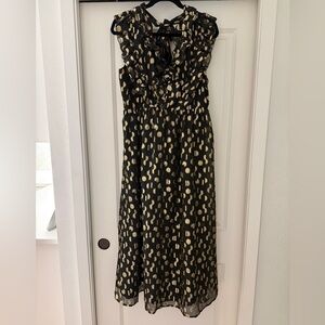 Fun Black and Gold Madewell Dress